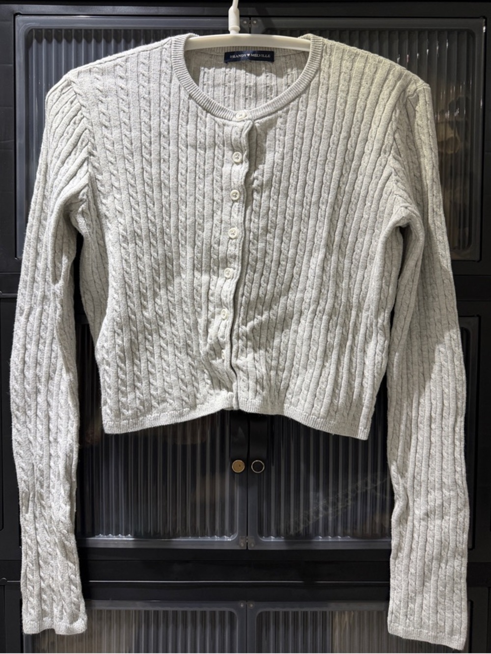 Brandy Melville Knit Cardigan - Light Grey